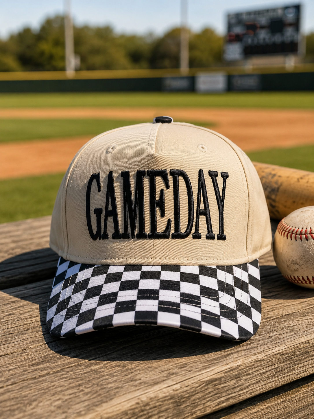 Checkered GAMEDAY hat