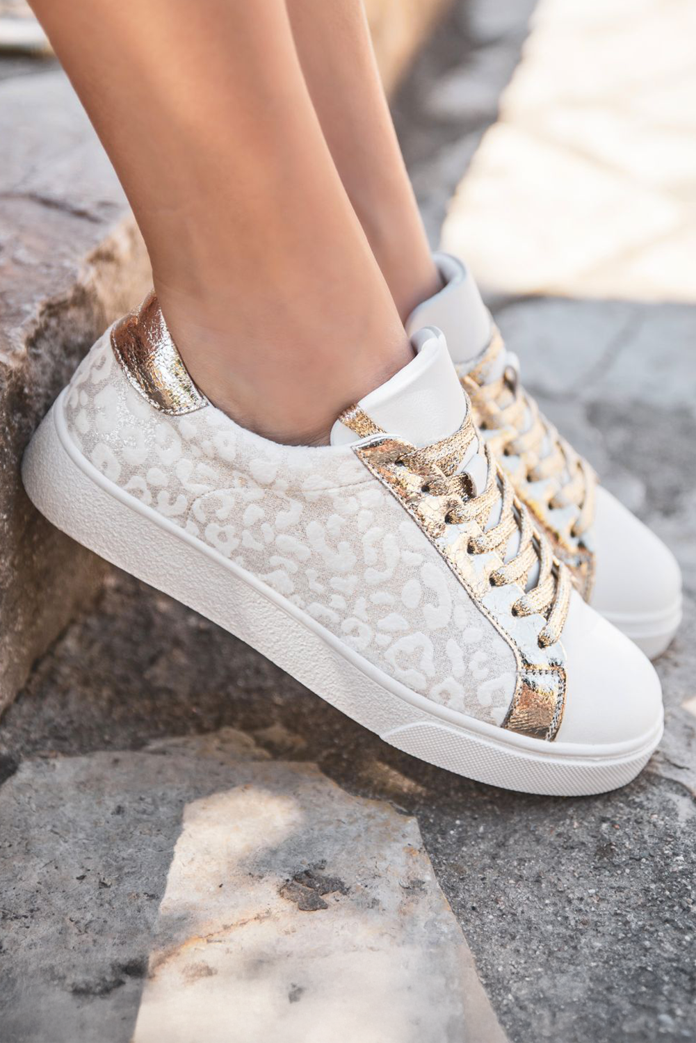 Leopard Print Glitter Shoes: ((US 9.5)41