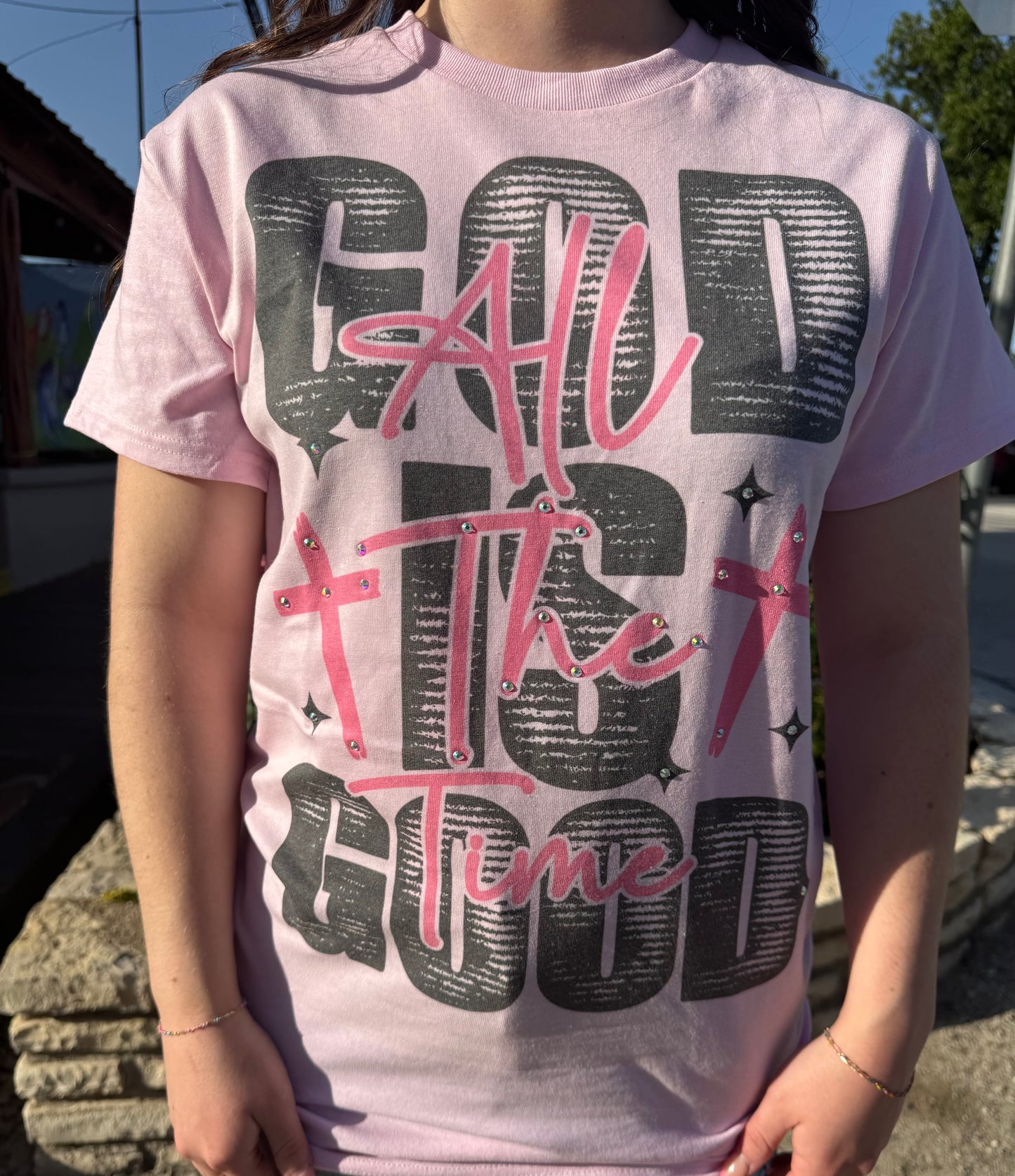 Pink God is Good All the Time T-shirt