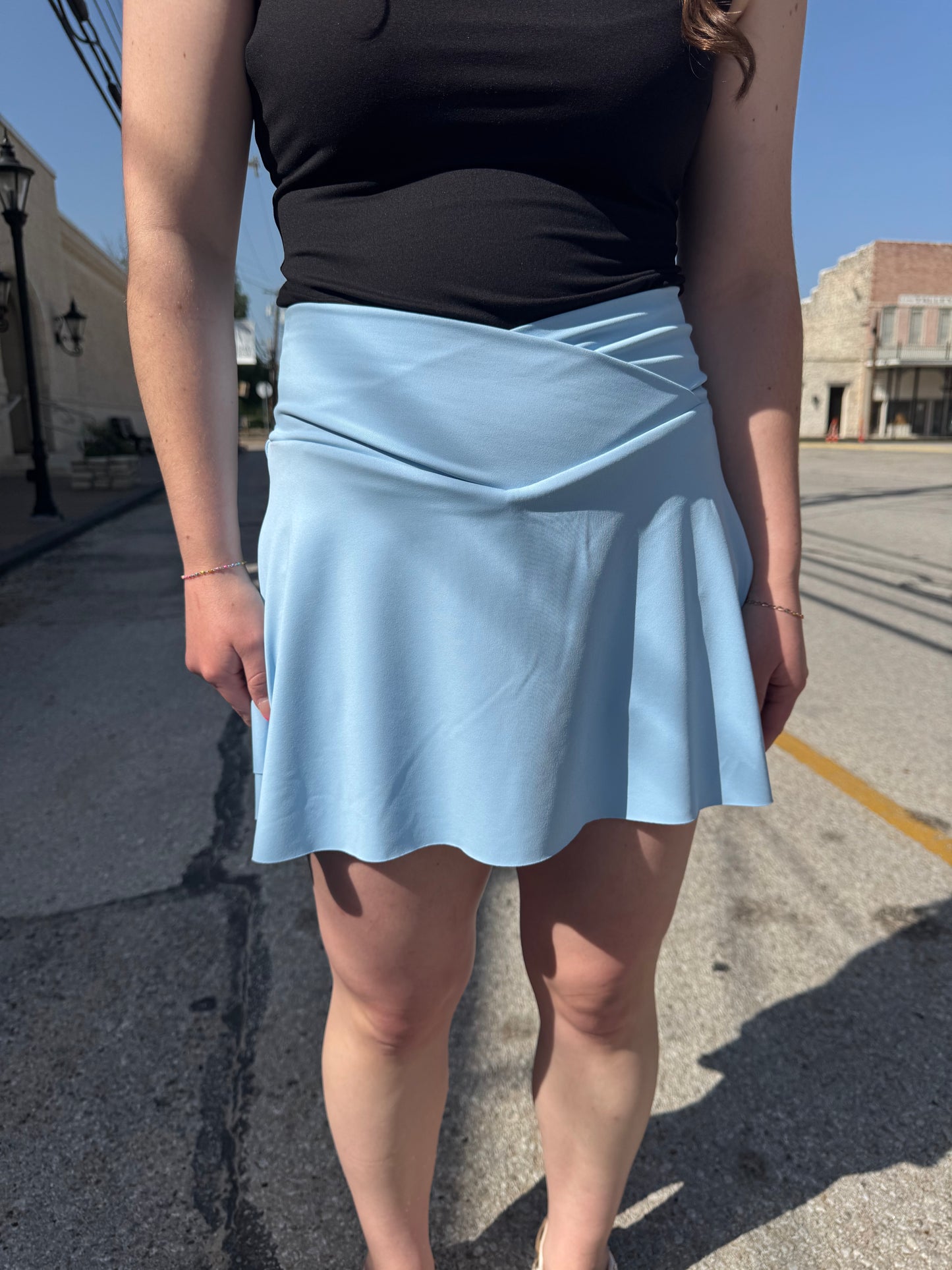 Blue skort