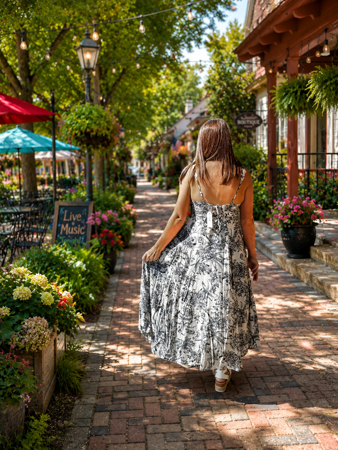 Tropical Oasis Midi Dress