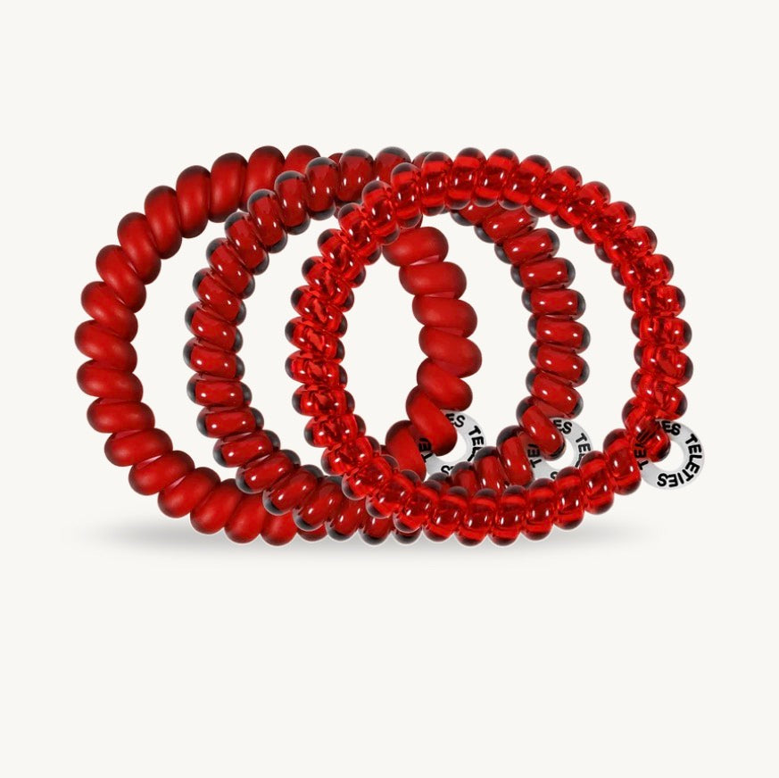 Red carpet ready small hair ties