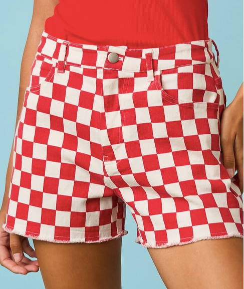 Gameday Checkered Shorts