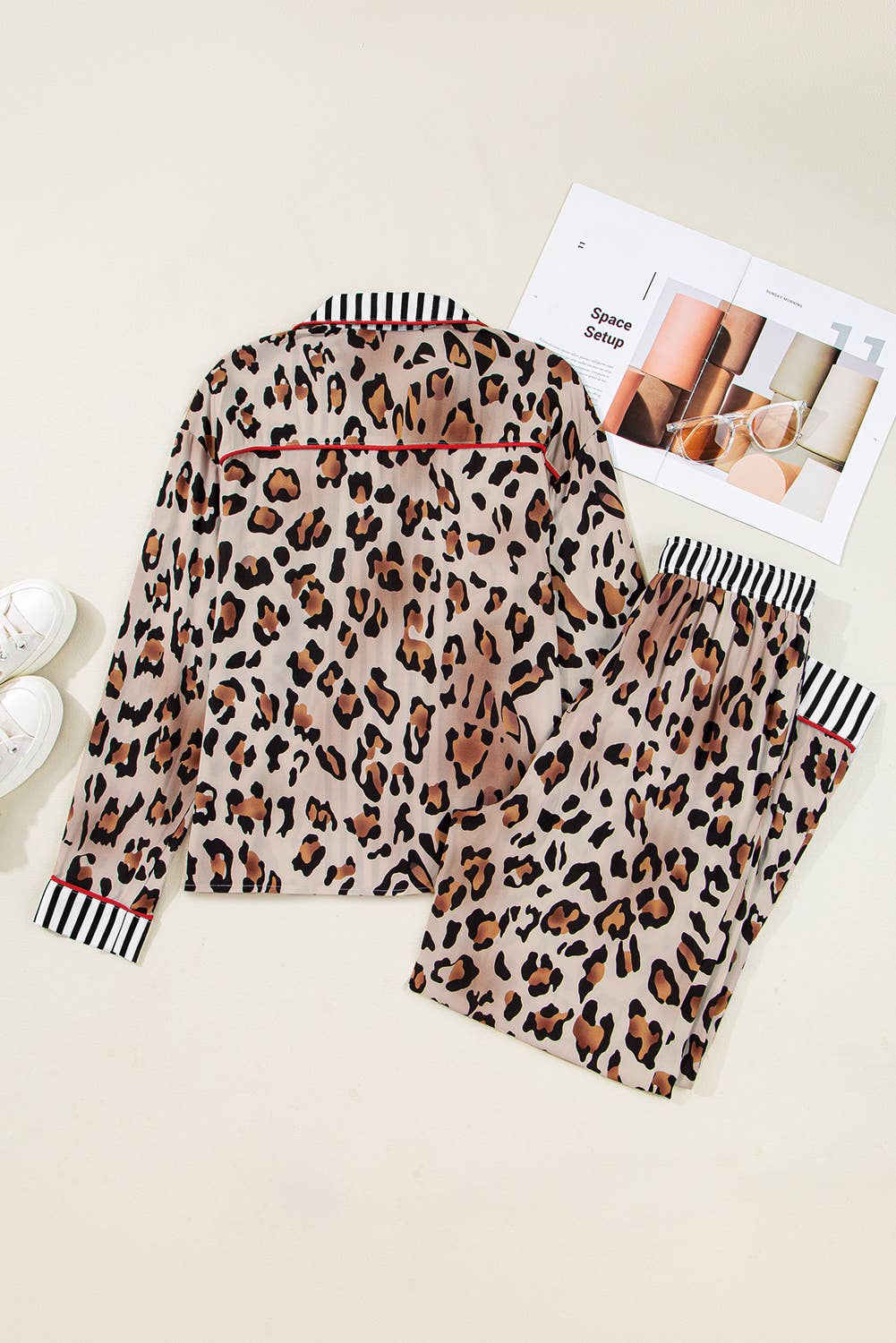 Leopard Pajama Set L