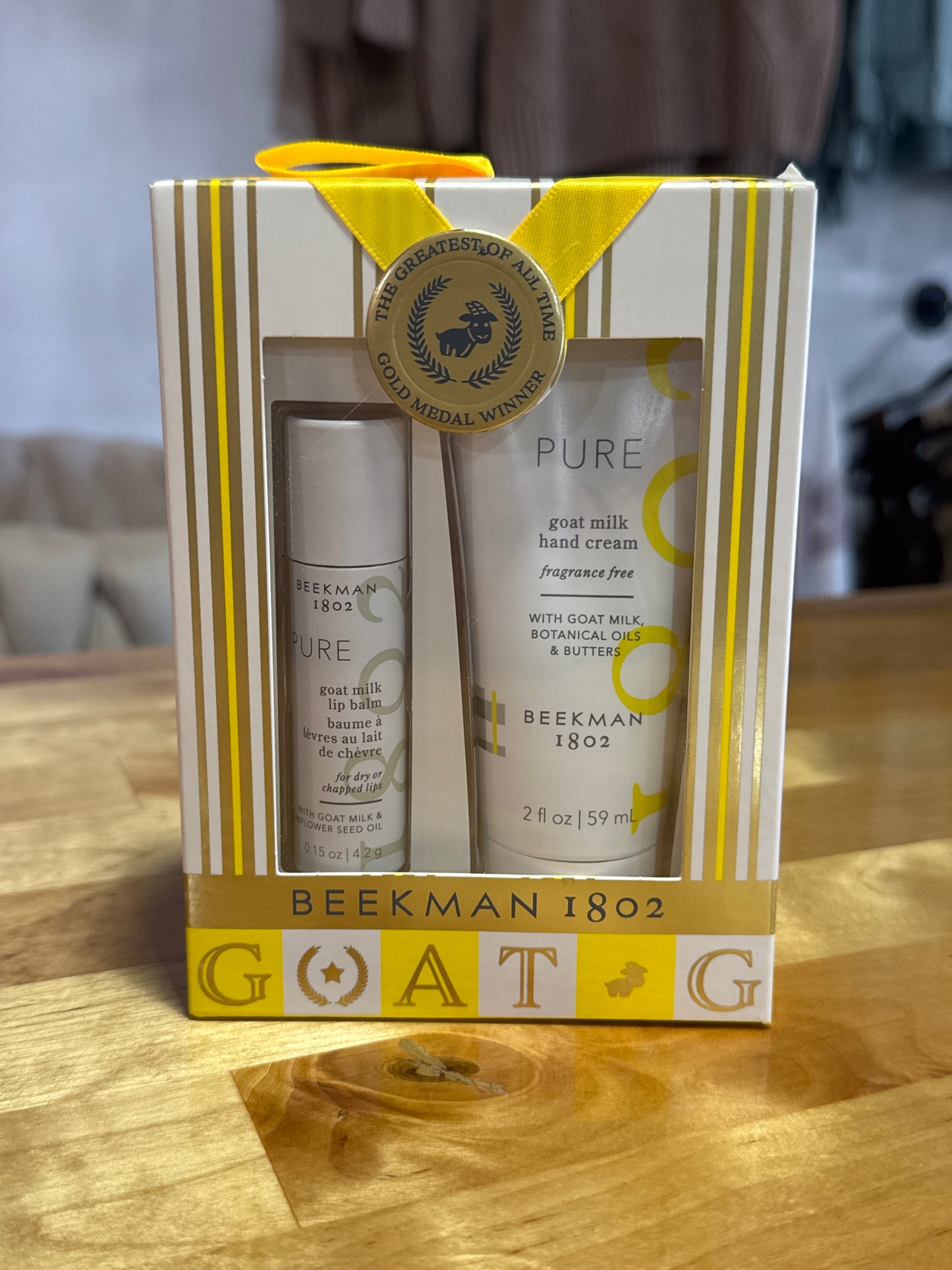 Pure Hand Cream & Lip Balm Set