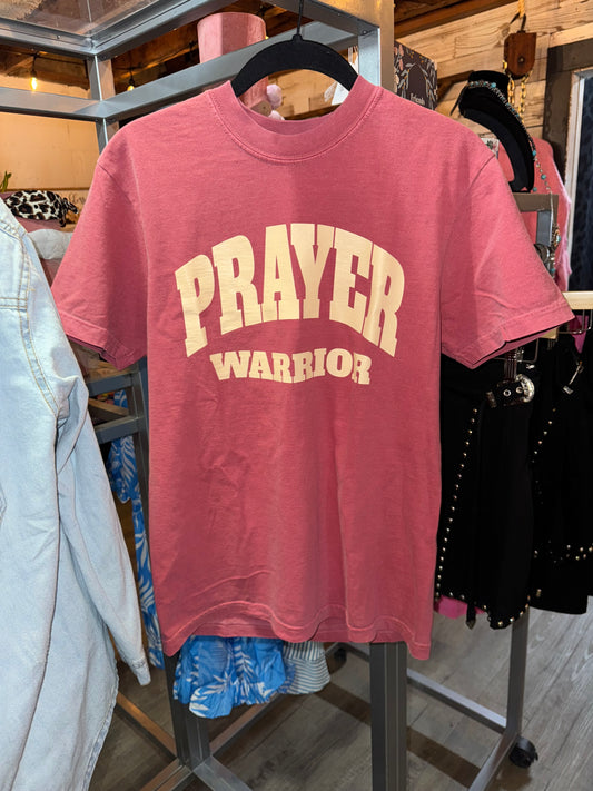 Crimson Prayer Warrior T-shirt