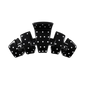 Medium Black Polka Dot Party Claw Clip