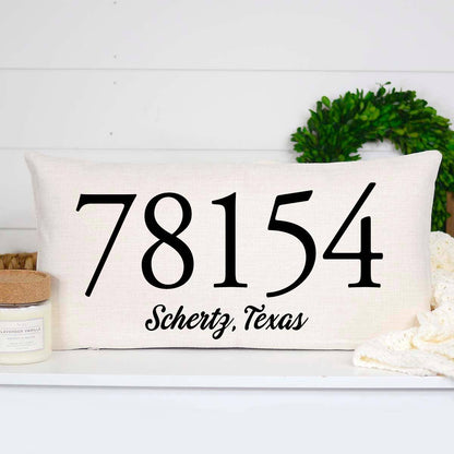 Zip Code Pillow