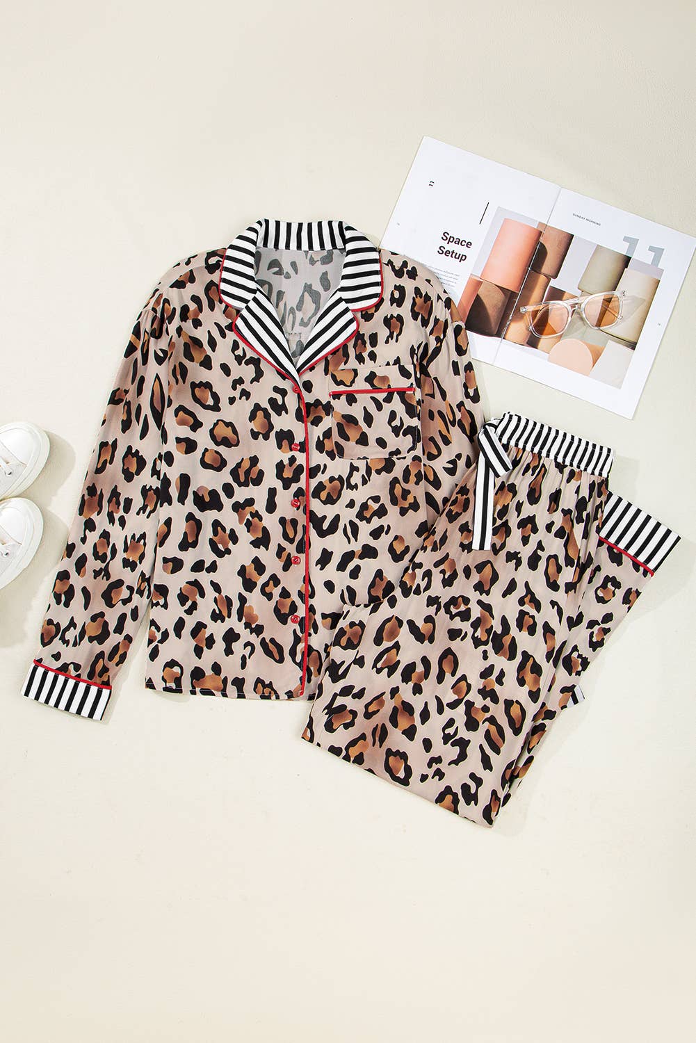 Leopard Pajama Set L