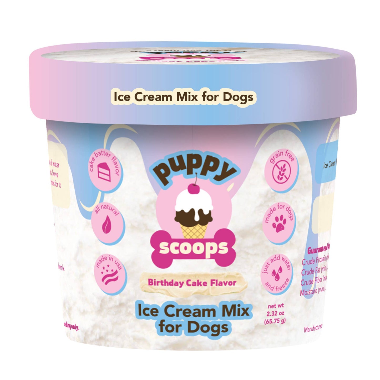 Puppy Ice Cream Mix: Peanut Butter