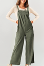 Corduroy Wide Leg Loose Fit Overall Green / Missy / S