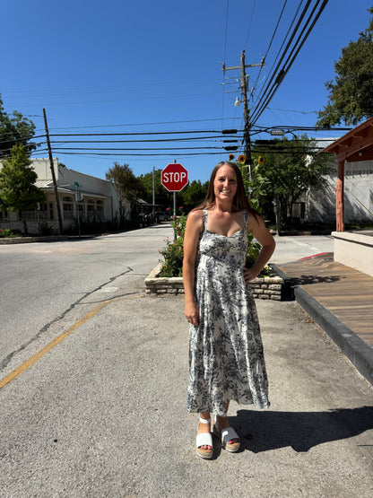 Tropical Oasis Midi Dress