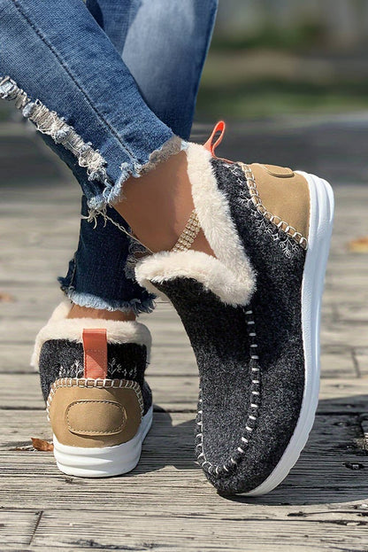 Suede Plush Casual Boots  US10 (CN42)