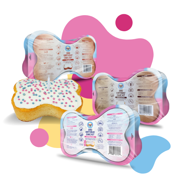 Dog Birthday Cake Kit: Banana