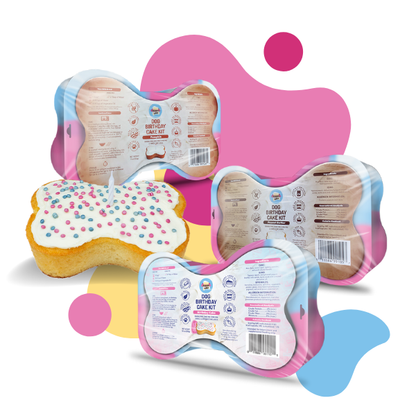 Dog Birthday Cake Kit: Banana