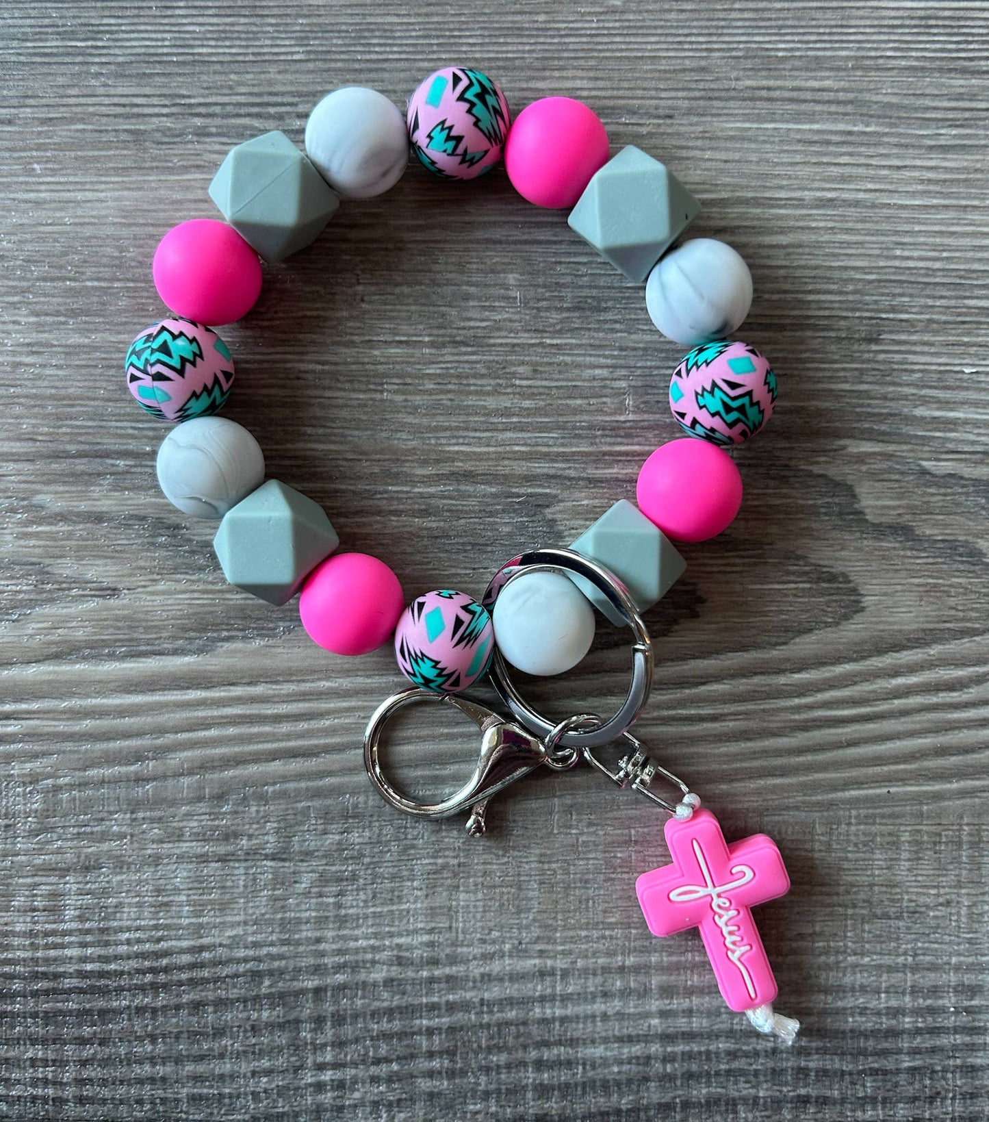 Wristlet Keychain: Black
