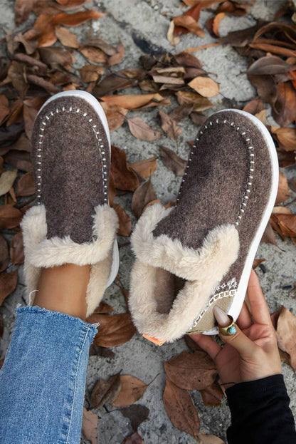 Suede Plush Casual Boots  US7 (CN38)