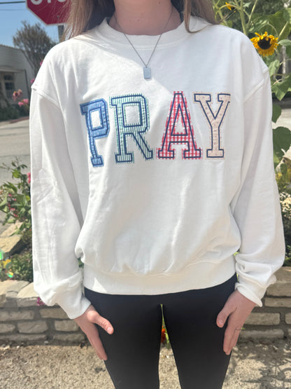 Long Sleeve Pray Patchwork
