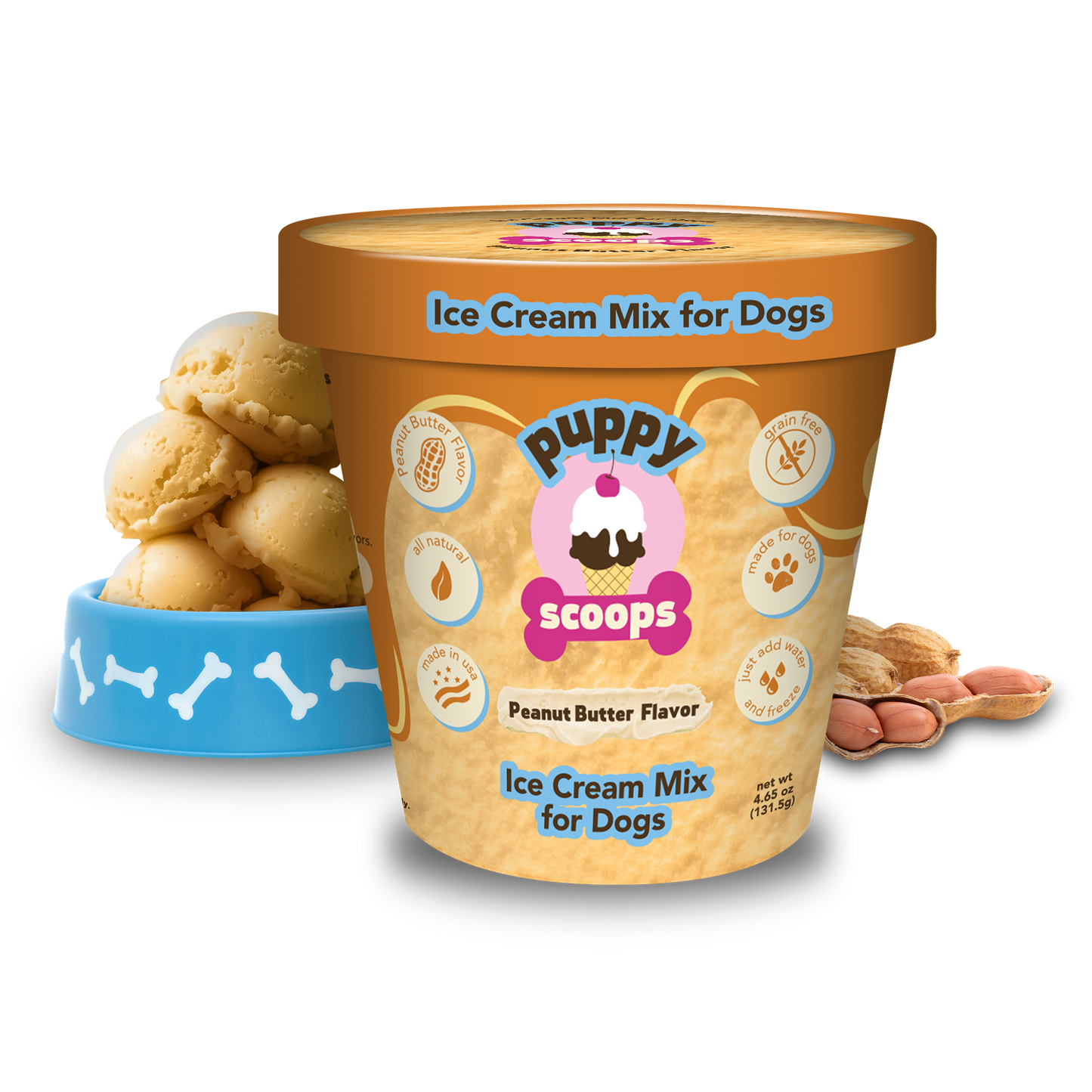 Scoops Ice Cream Mix for Dogs: Vanilla / 4.65 oz