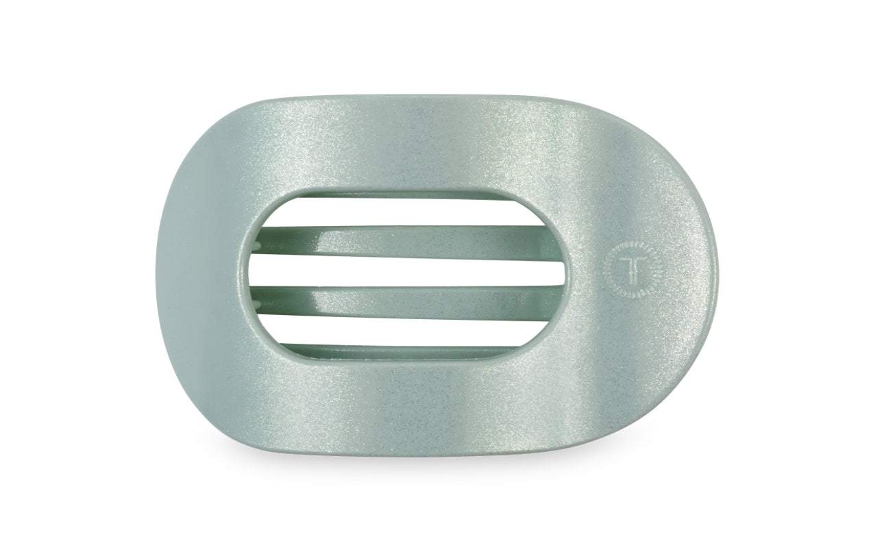 Dew drop medium flat round hair clip