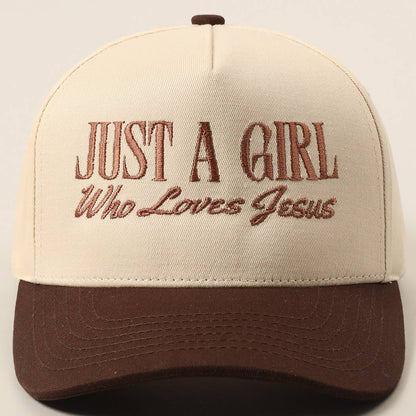 Just A Girl Who Loves Jesus HAT