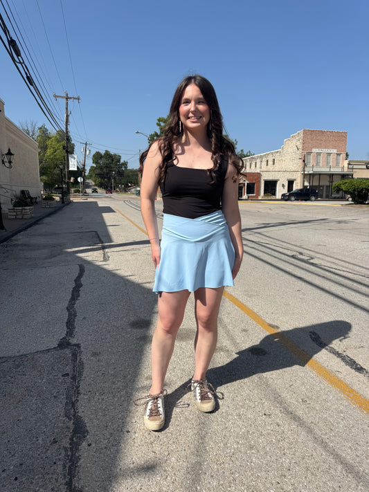 Blue skort