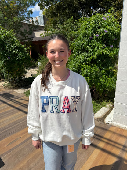 Long Sleeve Pray Patchwork