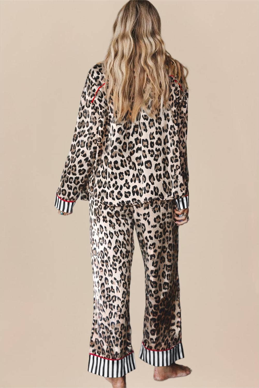 Leopard Pajama Set L