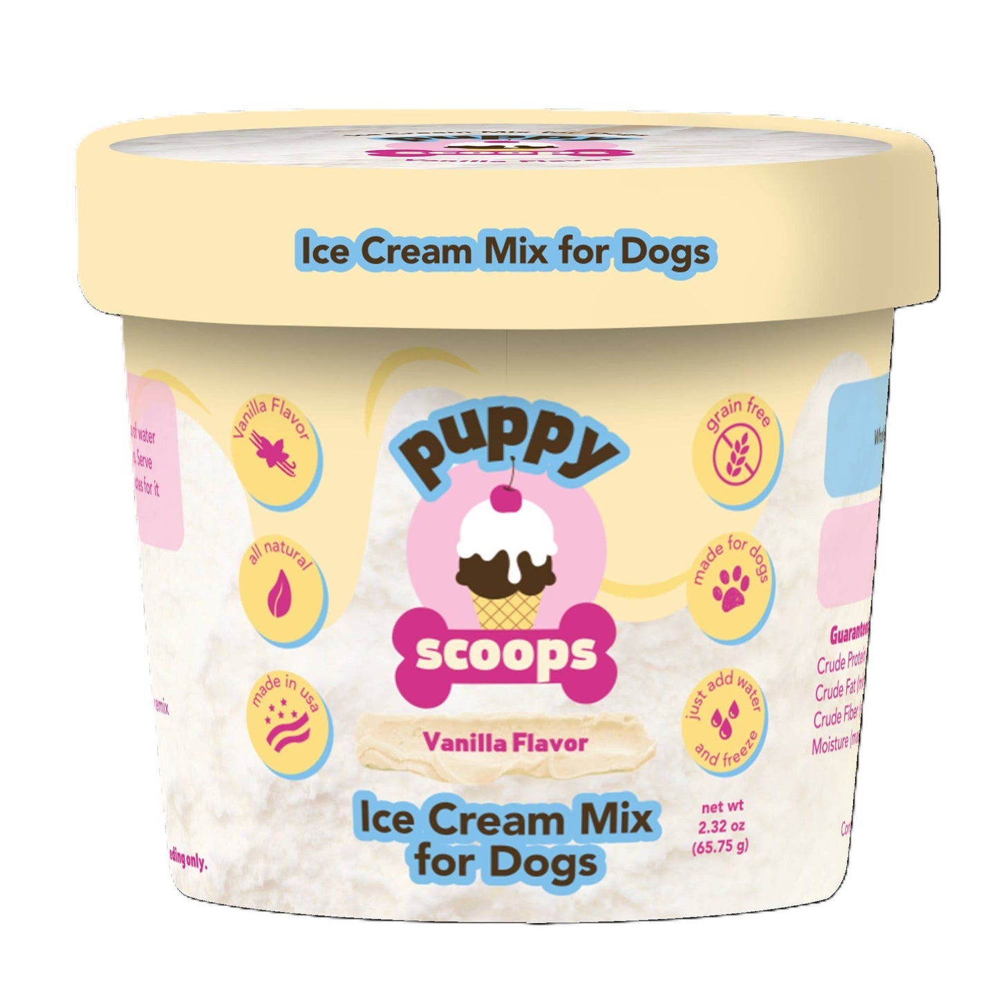 Scoops Ice Cream Mix for Dogs: Vanilla / 4.65 oz