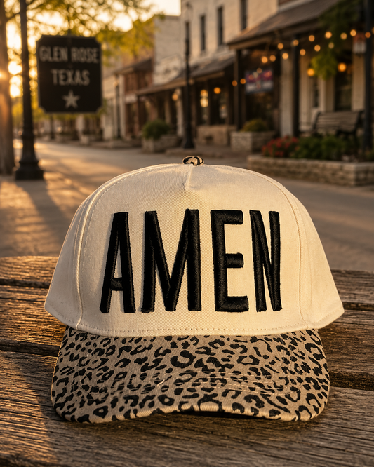 Amen Leopard Puff Hat
