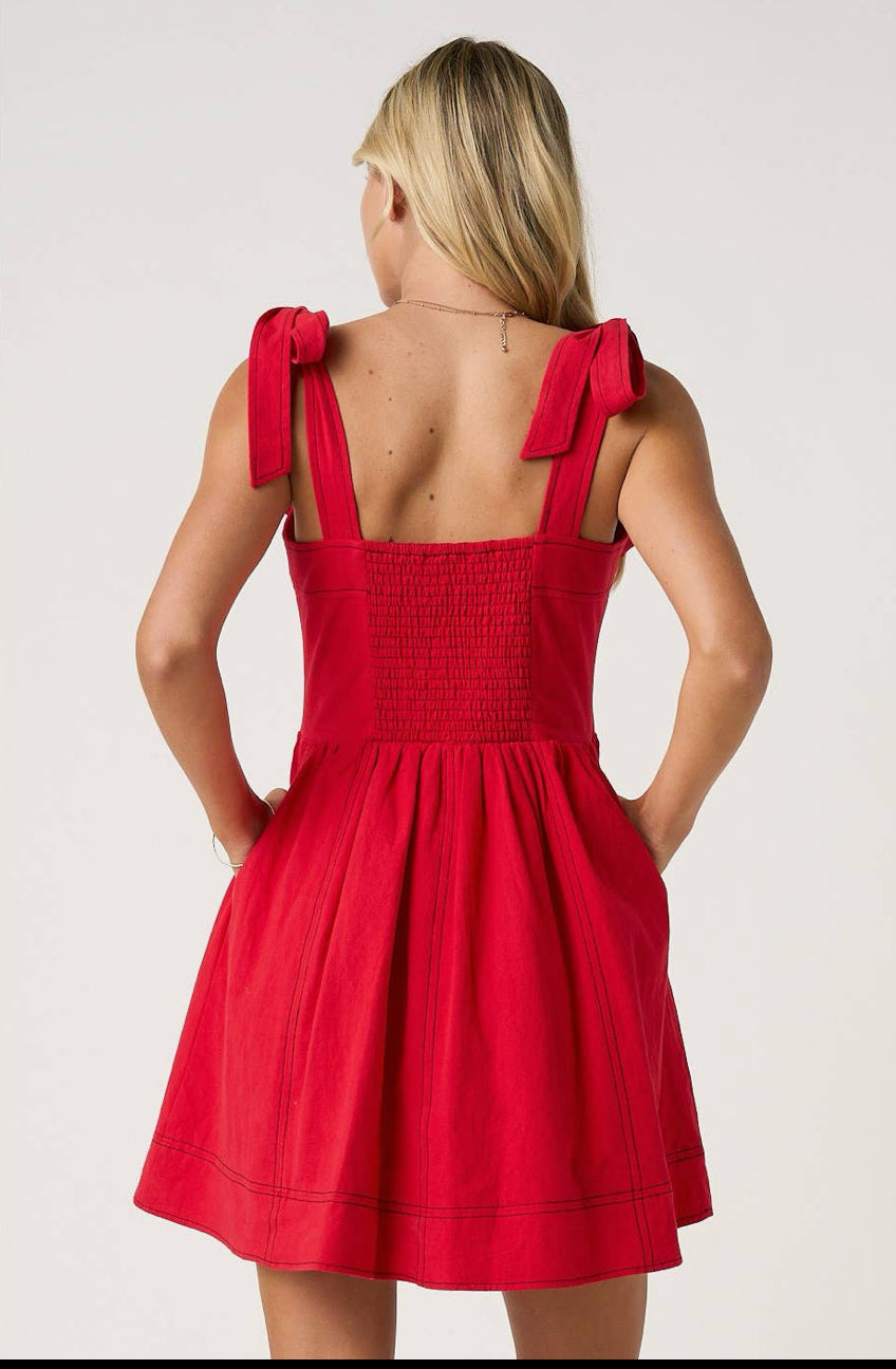 Gameday Red Mini Dress