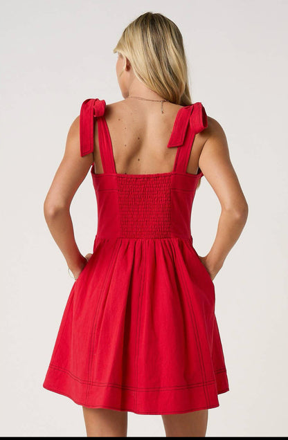 Gameday Red Mini Dress