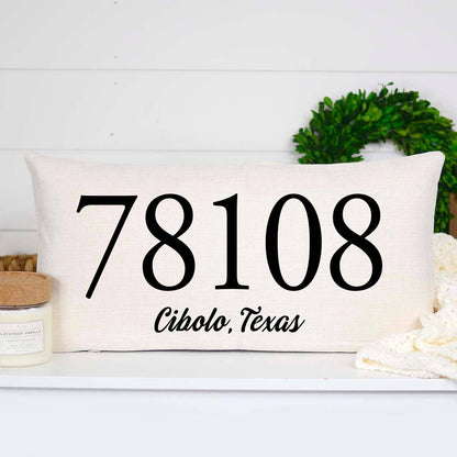 Zip Code Pillow