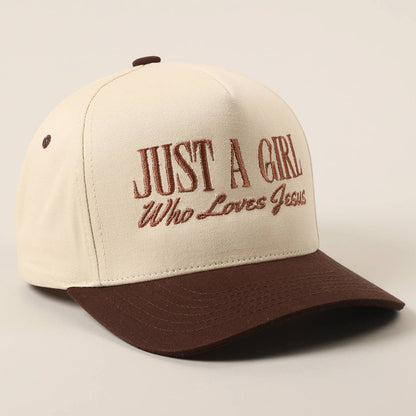 Just A Girl Who Loves Jesus HAT