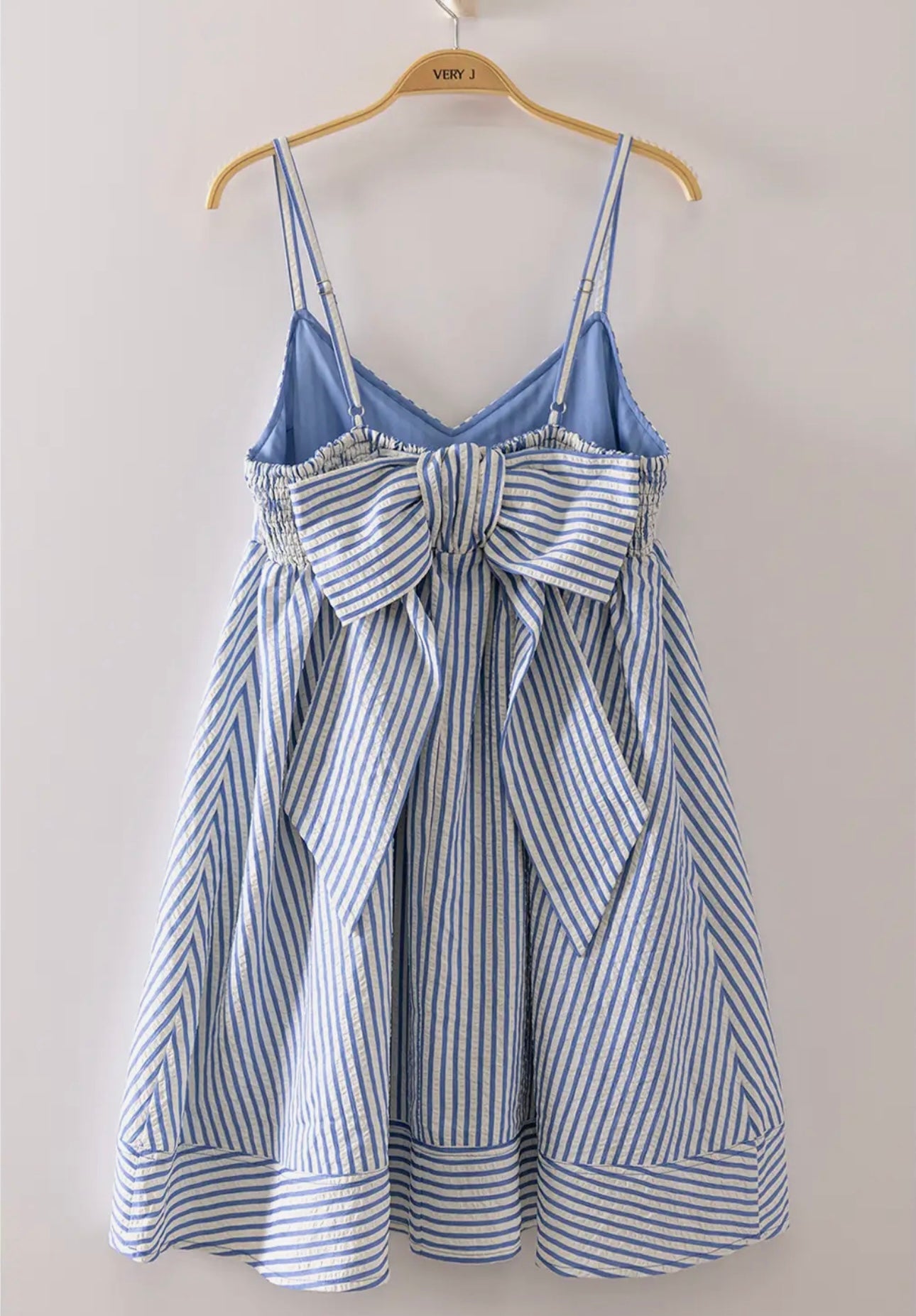Stripe Bow Babydoll Sundress