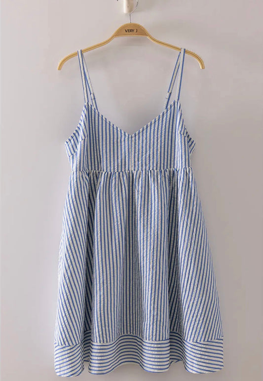 Stripe Bow Babydoll Sundress