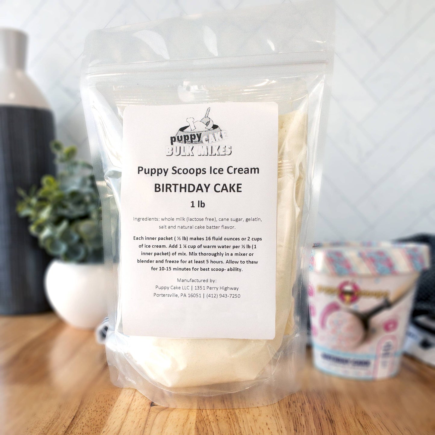 Scoops Ice Cream Mix - 1 lb. Bag: Vanilla