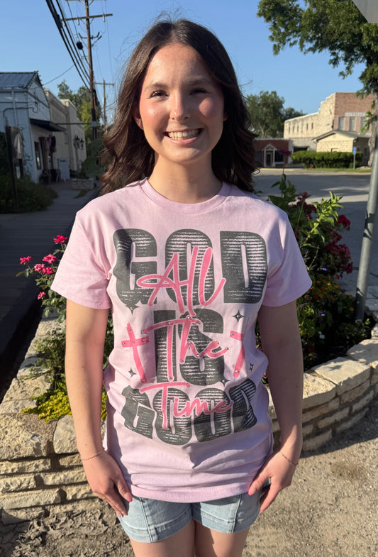 Pink God is Good All the Time T-shirt