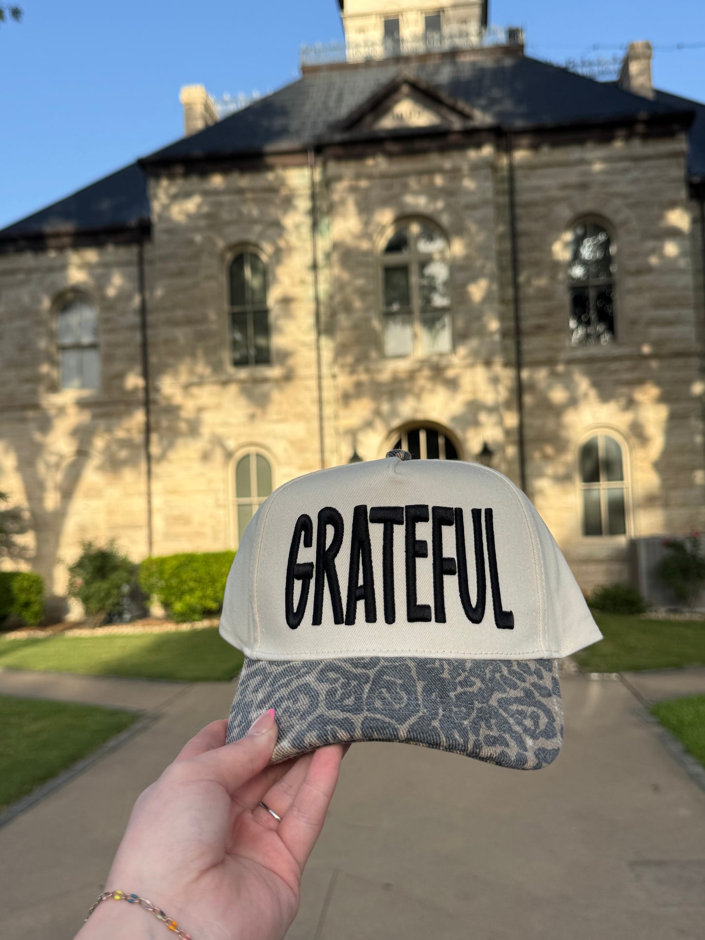 Leopard Grateful Puff Hat