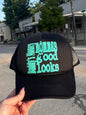 Daddy's Money Black w/ Teal Hat