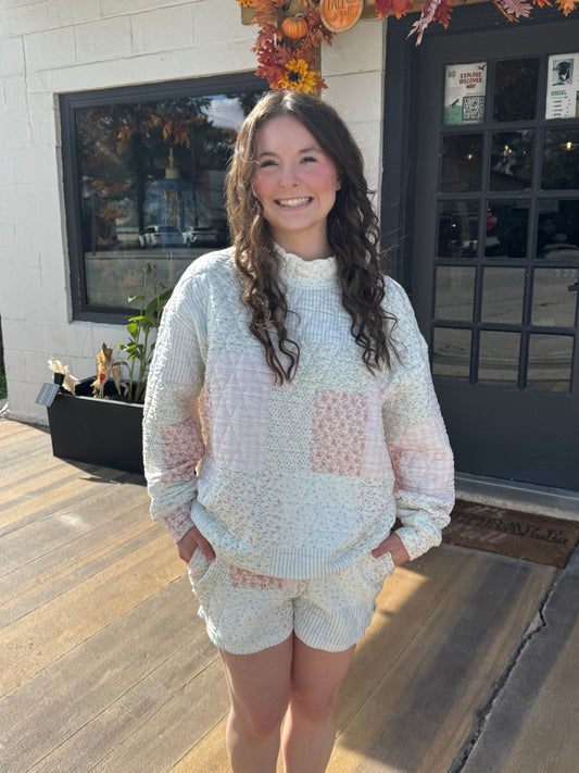 Kelly Quilted Mock Neck Set