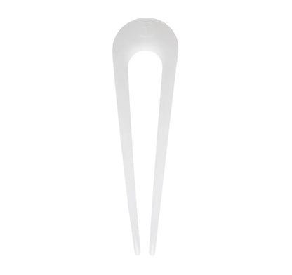 French Hair Pin/ Coconut White