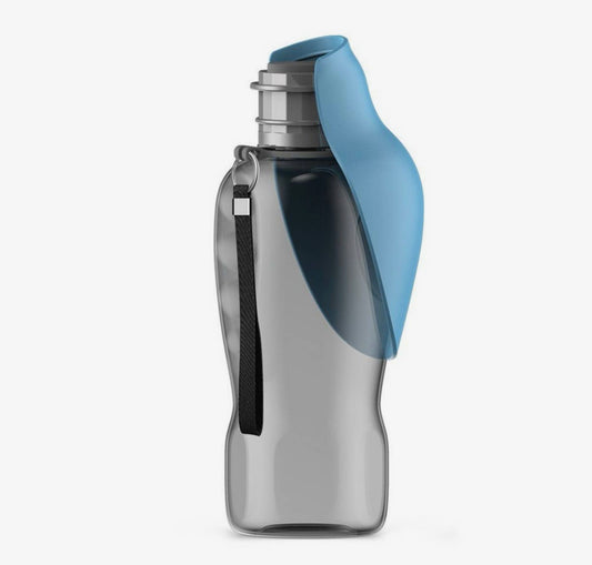 Outdoor Foldable Dog Water Bottle Leak-Proof BlueGrey