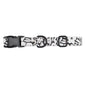 Charcoal Floral Dog Collar