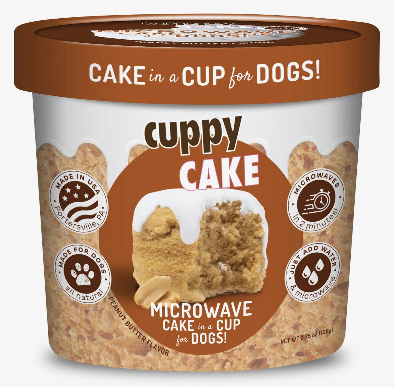 Dog Cake in a Cup: Peanut Butter