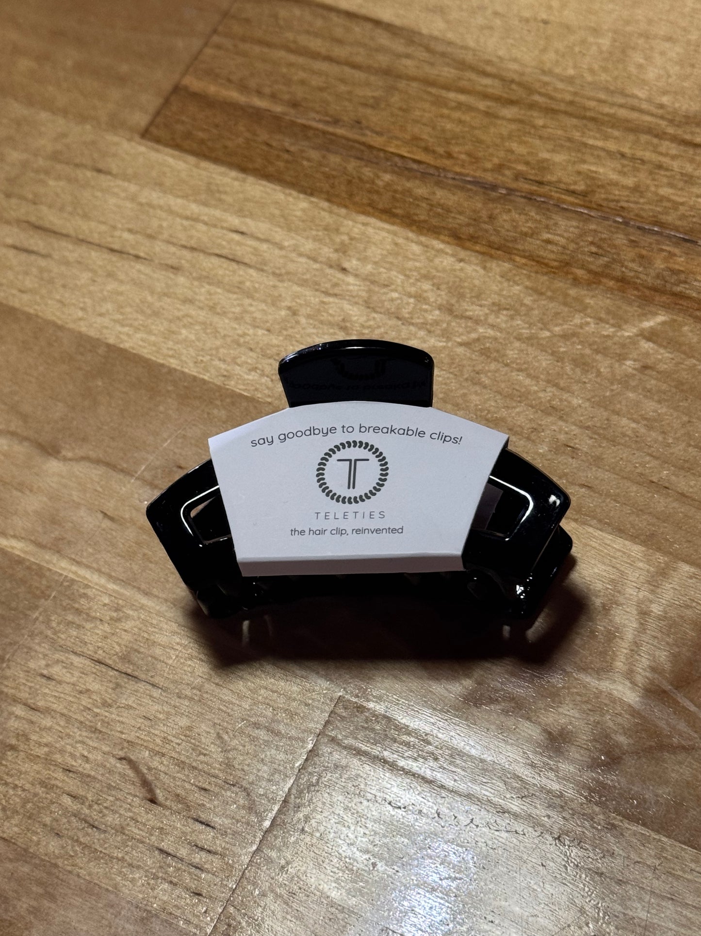 Open Jet Black Small Claw Clip