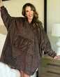 Cozy Blanket Hoodie- Coco Leopard