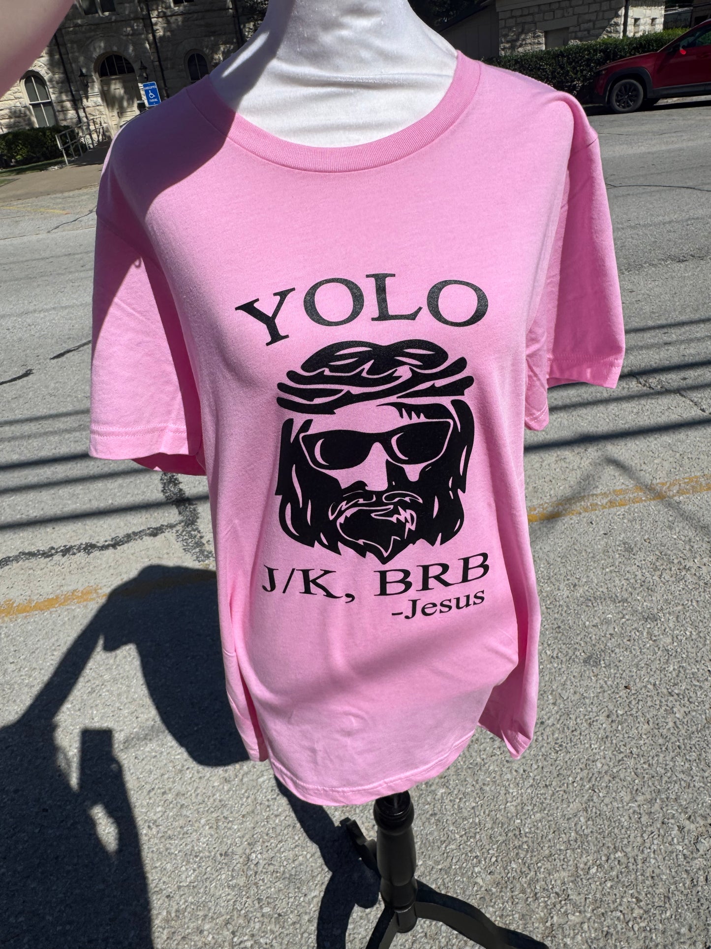 YOLO JK BRB Jesus T-shirt