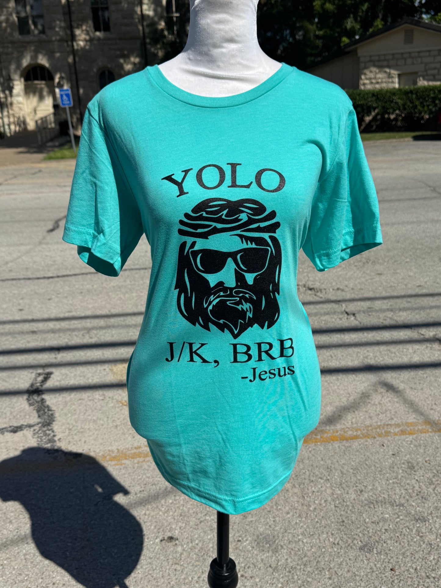 YOLO JK BRB Jesus T-shirt