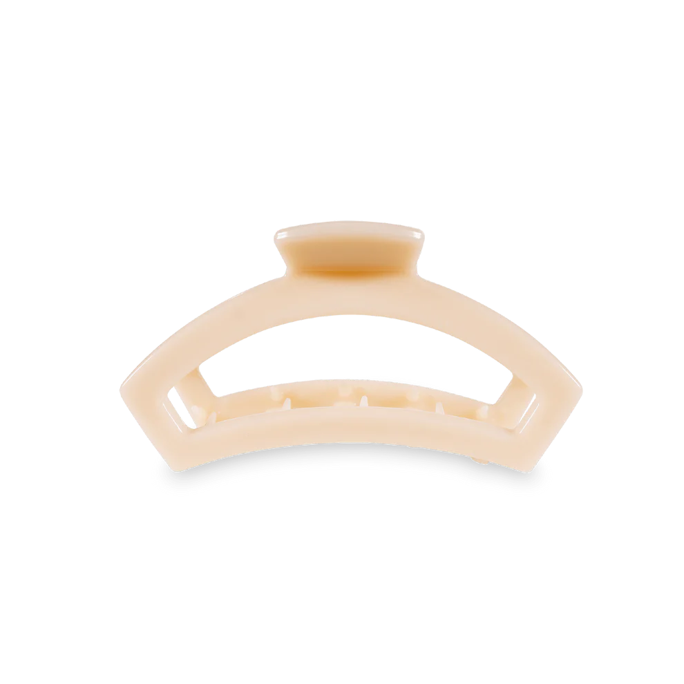 Open Almond Beige Medium Claw Clip